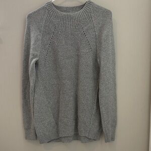 LOFT Heather Gray Knit Sweater